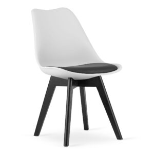 Krzesło MARK 82x49x43 cm biało-czarne