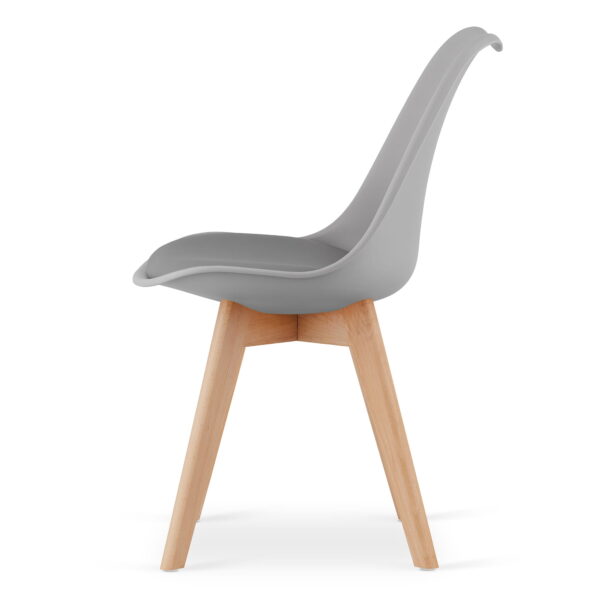 Krzesło MARK 82x49x43 cm szare - obrazek 2