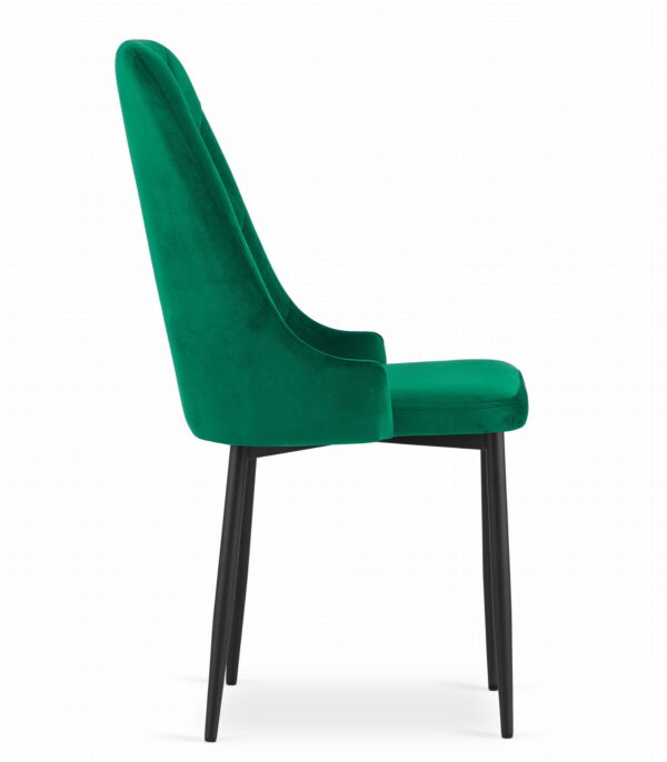 Krzesło CAPRI 93x48x56 cm zielone welurowe - obrazek 3