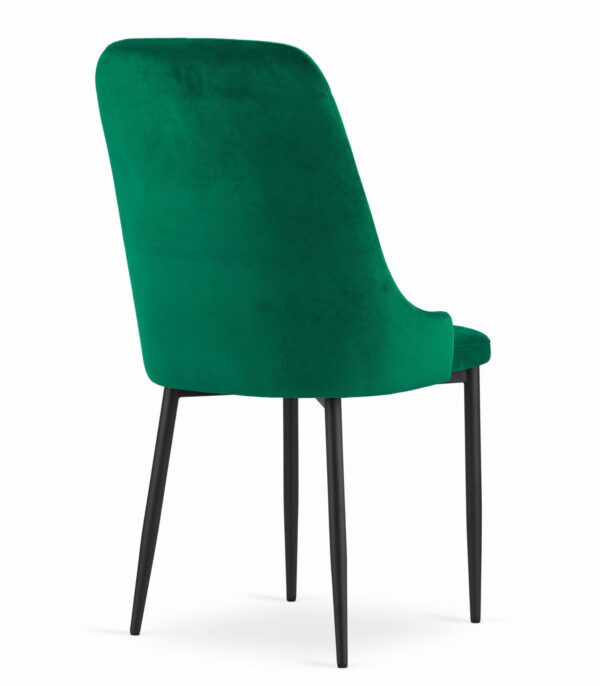 Krzesło CAPRI 93x48x56 cm zielone welurowe - obrazek 4