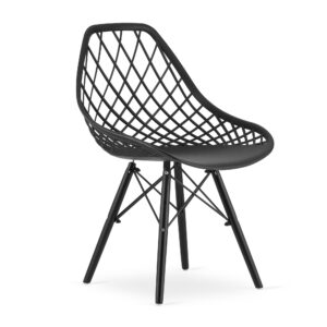 Krzesło Sakai 81x48.5x55 cm czarne