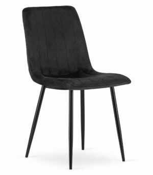 Krzesło LAVA 90x43x51 cm czarne
