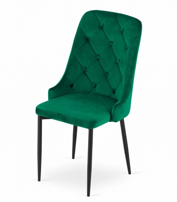 Krzesło CAPRI 93x48x56 cm zielone welurowe - obrazek 5