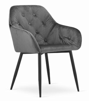 Krzesło FORIO 81x61x55,5 cm szare