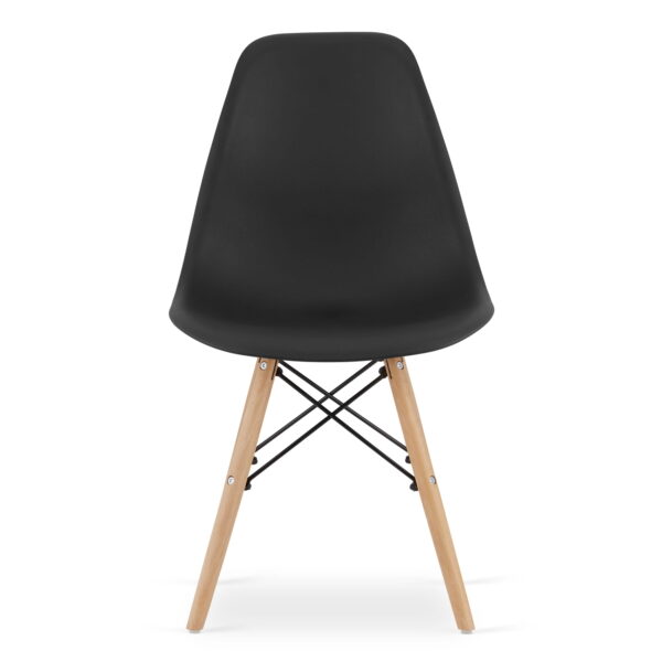 Zestaw stół NP + 4 krzesła OSAKA 120x80x75 cm blat CRAFT nogi czarne krzesła czarne nogi naturalne - obrazek 5
