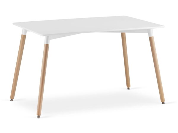 Zestaw stół ADRIA 120x80x75 cm + 4 krzesła OSAKA biały - obrazek 2