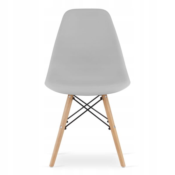 Zestaw stół ADRIA 120x80x75 cm biały + 4 krzesła OSAKA 81x46x54 cm szare - obrazek 6