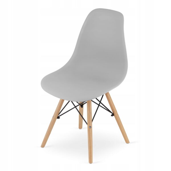 Zestaw stół ADRIA 120x80x75 cm biały + 4 krzesła OSAKA 81x46x54 cm szare - obrazek 9