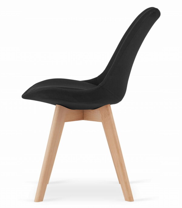 Zestaw stół okrągły TODI 60 cm + 2 krzesła NORI 84x48,5x54 cm czarny - obrazek 5