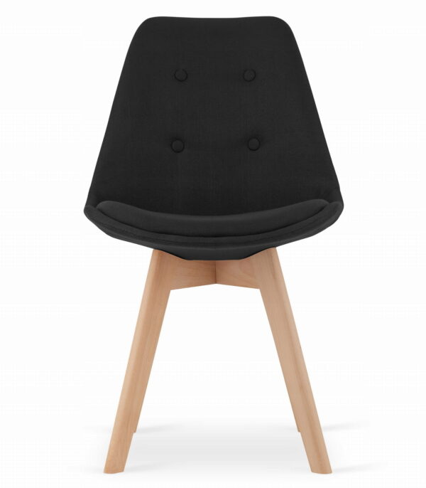 Zestaw stół okrągły TODI 60 cm + 2 krzesła NORI 84x48,5x54 cm czarny - obrazek 6