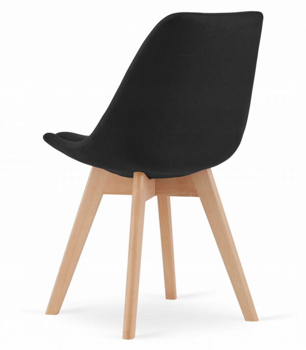 Zestaw stół okrągły TODI 60 cm + 2 krzesła NORI 84x48,5x54 cm czarny - obrazek 7