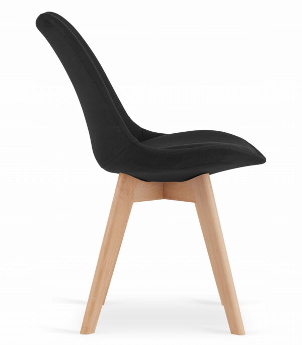 Zestaw stół okrągły TODI 60 cm + 2 krzesła NORI 84x48,5x54 cm czarny - obrazek 8