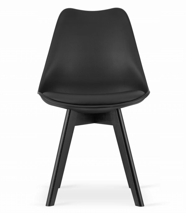 Zestaw stół okrągły TODI 80 cm + 4 krzesła MARK 82,5x49x55,5 cm czarny - obrazek 6