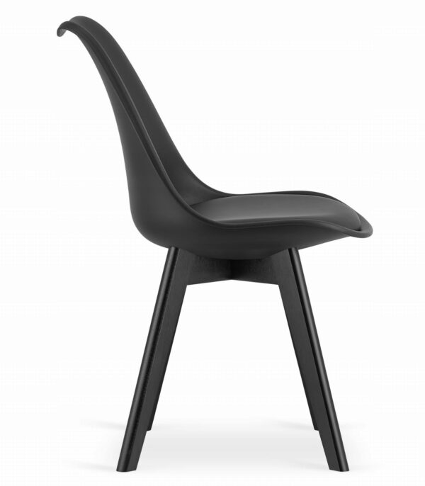Zestaw stół okrągły TODI 80 cm + 4 krzesła MARK 82,5x49x55,5 cm czarny - obrazek 8