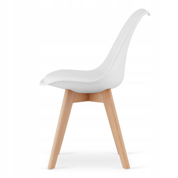Zestaw stół MARK 120x80 cm dąb sonoma + 4 krzesła MARK 81,5x48x57 cm białe - obrazek 5
