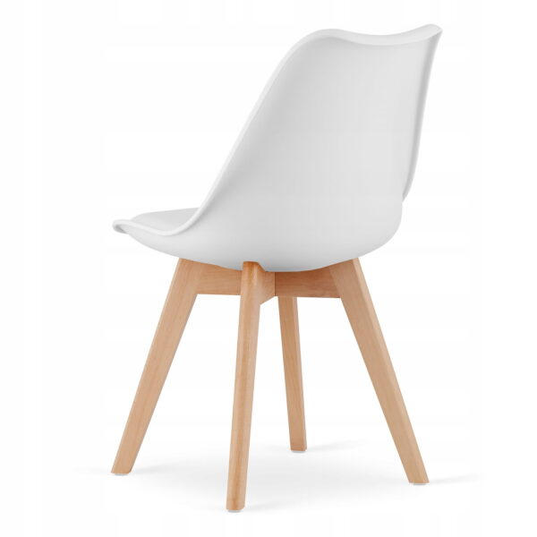 Zestaw stół MARK 120x80 cm dąb sonoma + 4 krzesła MARK 81,5x48x57 cm białe - obrazek 7