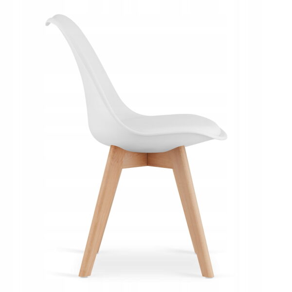 Zestaw stół MARK 120x80 cm dąb sonoma + 4 krzesła MARK 81,5x48x57 cm białe - obrazek 8