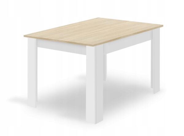Zestaw stół MARK 120x80 cm dąb sonoma + 4 krzesła MARK 81,5x48x57 cm białe - obrazek 10