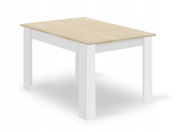 Zestaw stół MARK 120x80 cm dąb sonoma + 4 krzesła MARK 81,5x48x57 cm białe - obrazek 11