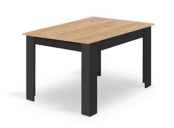 Zestaw stół ARTISAN 120x80x75 cm + 4 krzesła OSAKA czarne - obrazek 10